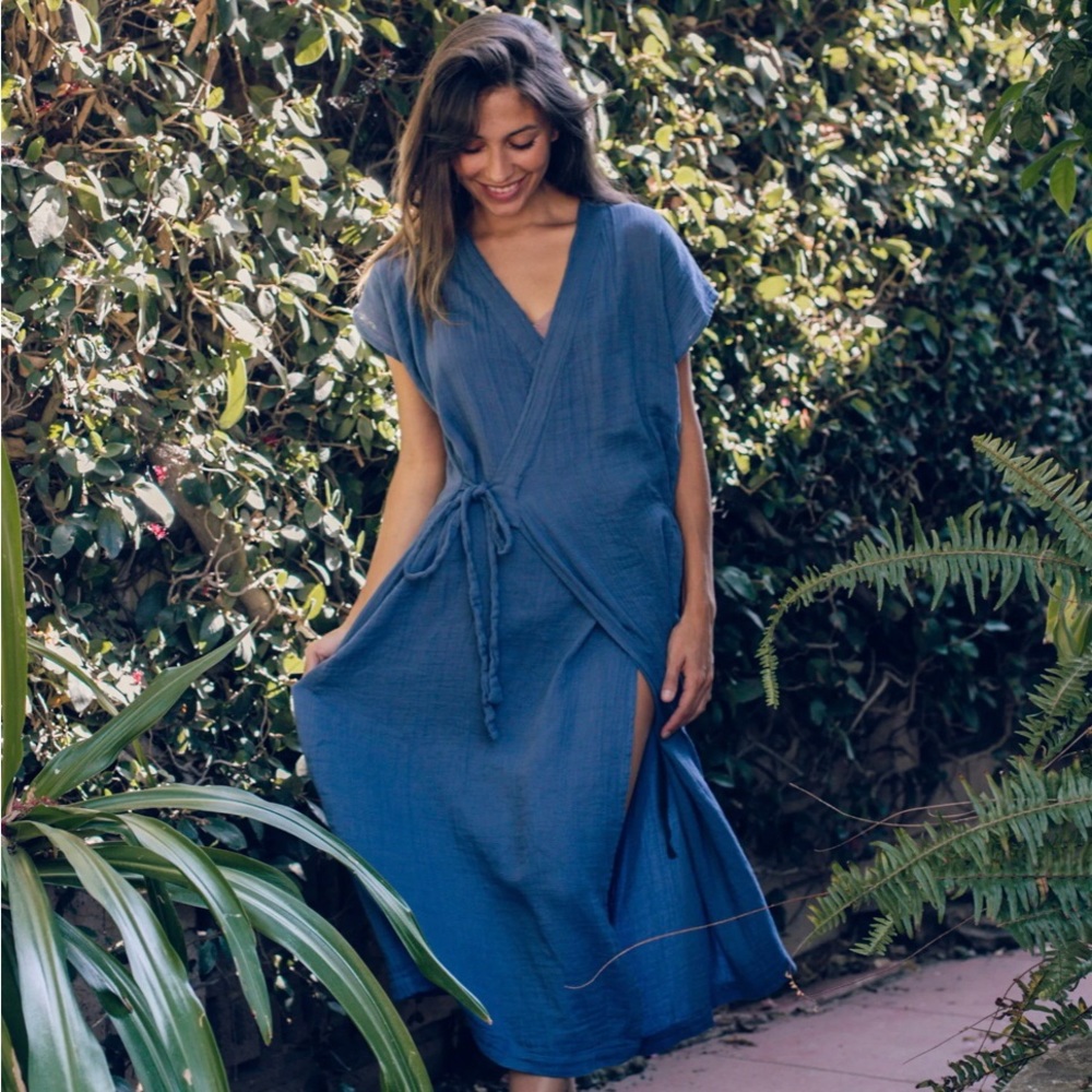 Oddbird ‘Aydin House Dress in “Not Quite Electric Blue”